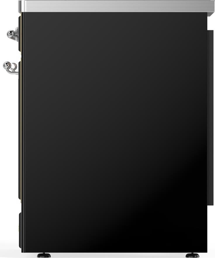 Ilve UMIB30NR3BKC Glossy Black With Chrome Trim