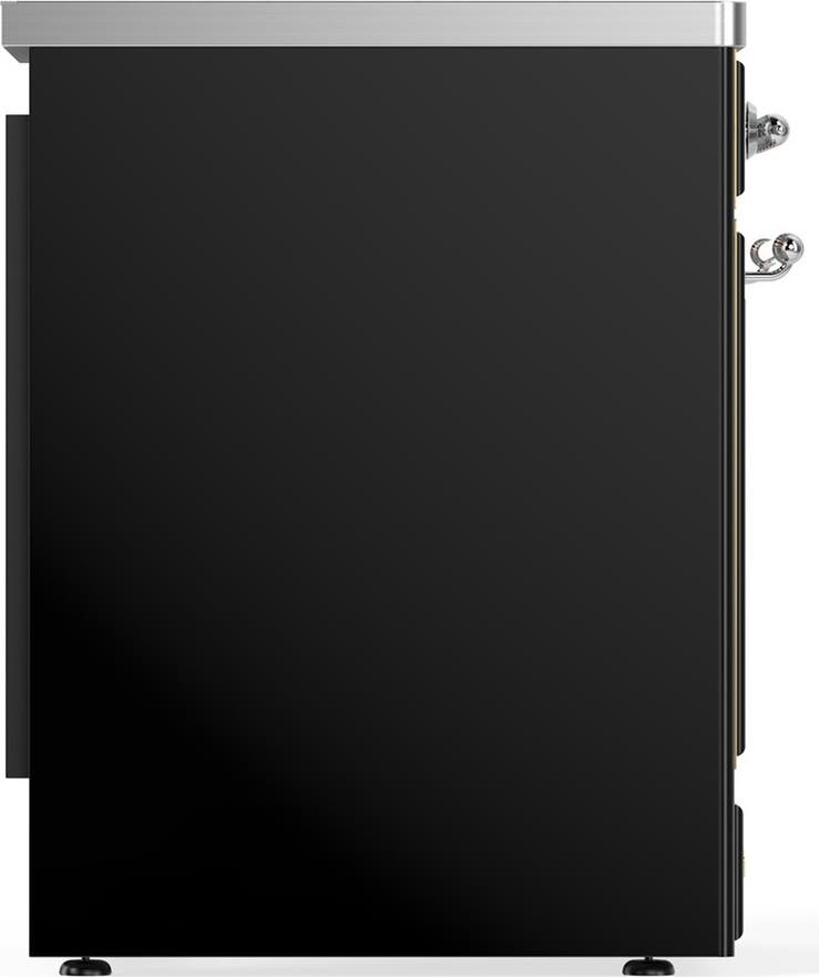 Ilve UMIB30NR3BKC Glossy Black With Chrome Trim