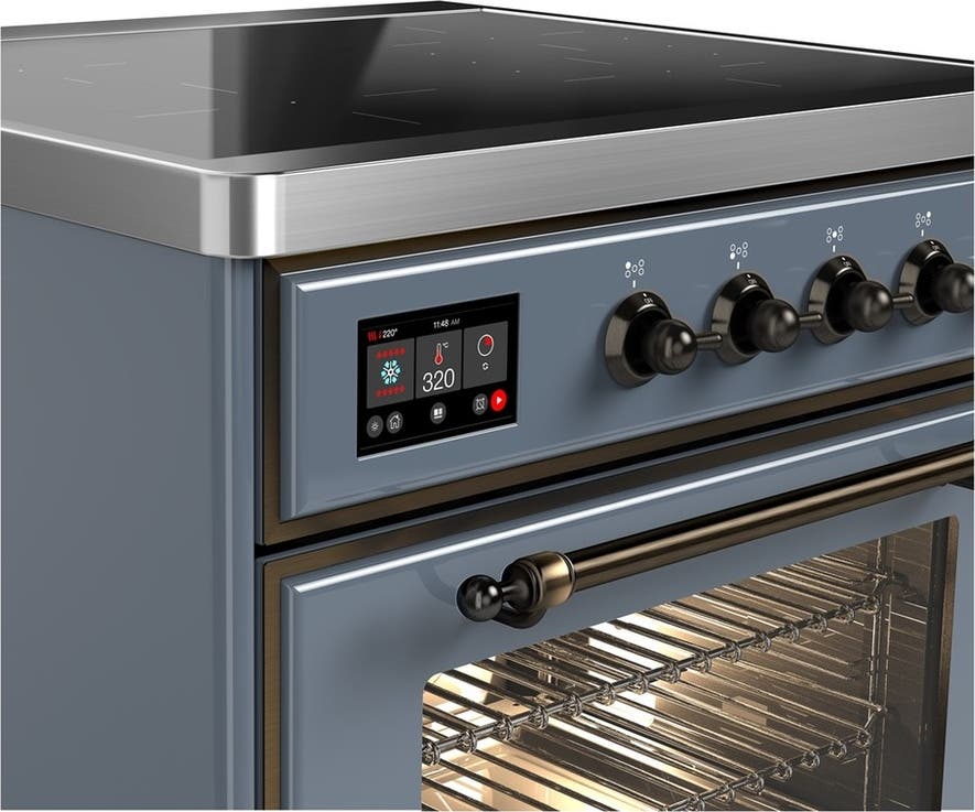 Ilve UMIB30NR3BGB Blue Grey With Burnished Trim