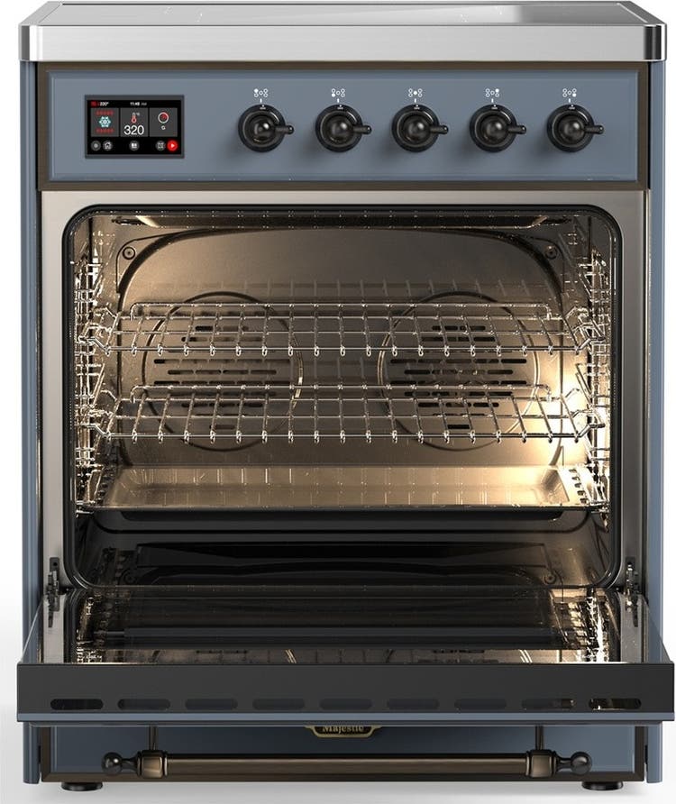 Ilve UMIB30NR3BGB Blue Grey With Burnished Trim