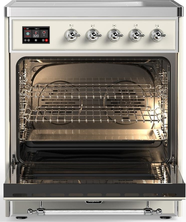 Ilve UMIB30NR3AWC Antique White With Chrome Trim