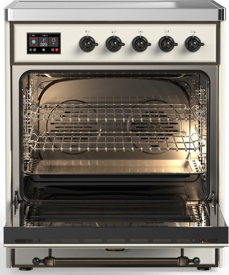 Ilve UMIB30NR3AWB Antique White With Burnished Trim