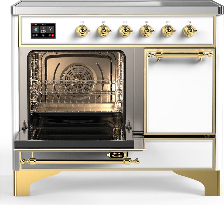 Ilve UMDIB40QNR3WHG White With Brass Trim