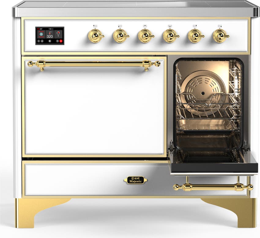 Ilve UMDIB40QNR3WHG White With Brass Trim
