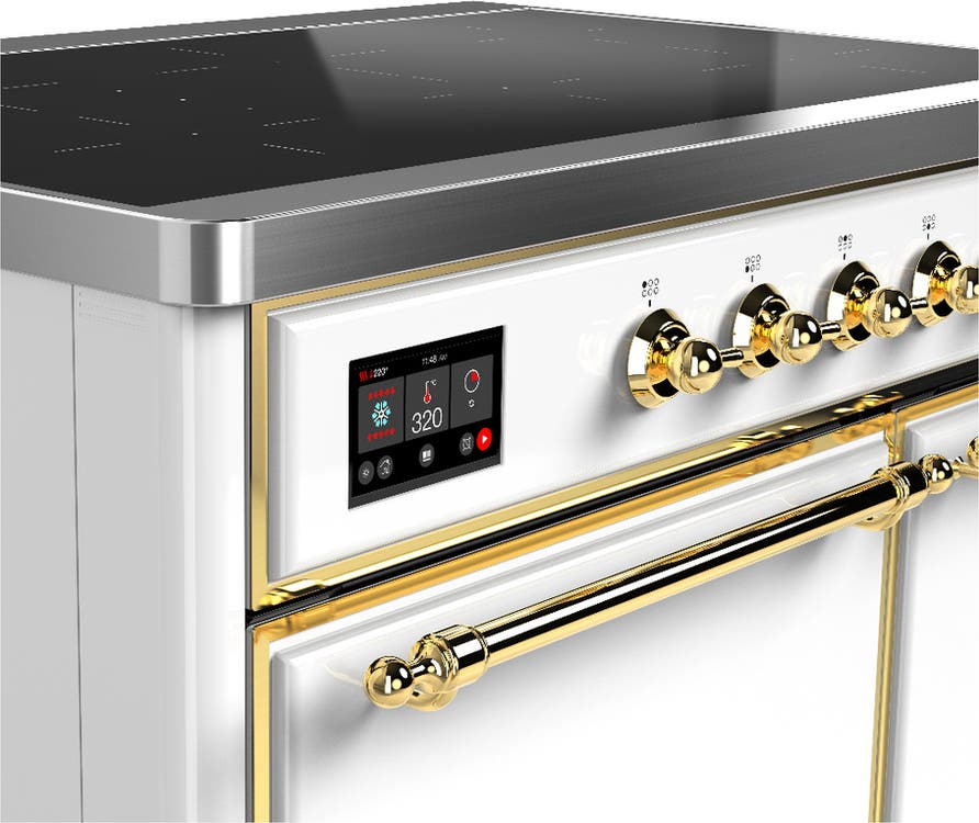 Ilve UMDIB40QNR3WHG White With Brass Trim