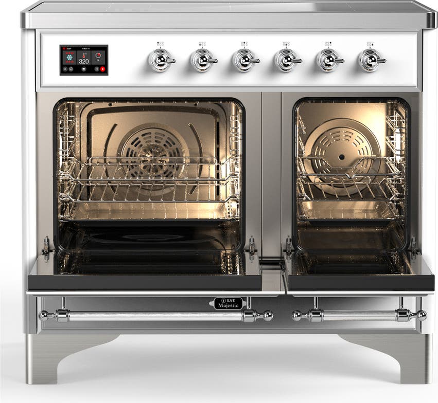 Ilve UMDIB40QNR3WHC White With Chrome Trim