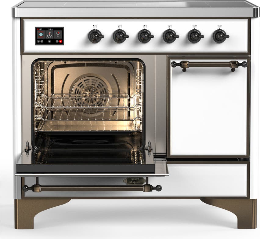 Ilve UMDIB40QNR3WHB White With Burnished Trim