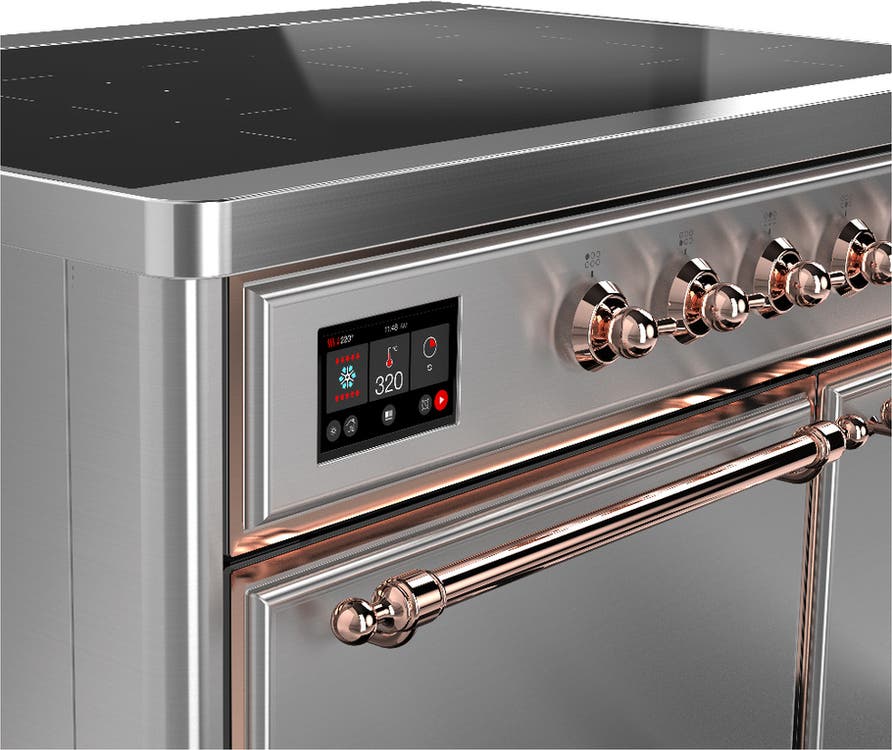 Ilve UMDIB40QNR3SSP Stainless Steel With Copper Trim