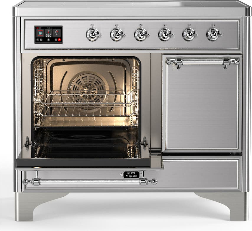Ilve UMDIB40QNR3SSC Stainless Steel With Chrome Trim