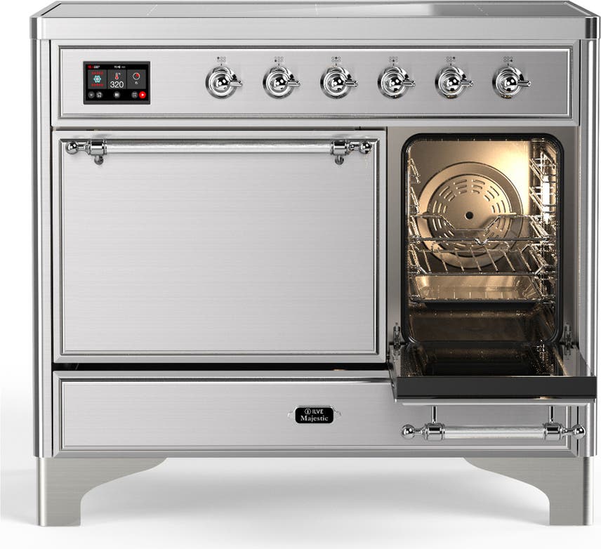 Ilve UMDIB40QNR3SSC Stainless Steel With Chrome Trim