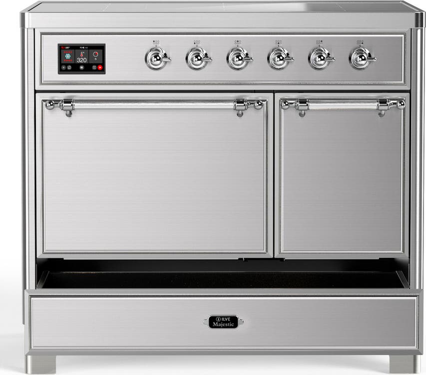 Ilve UMDIB40QNR3SSC Stainless Steel With Chrome Trim