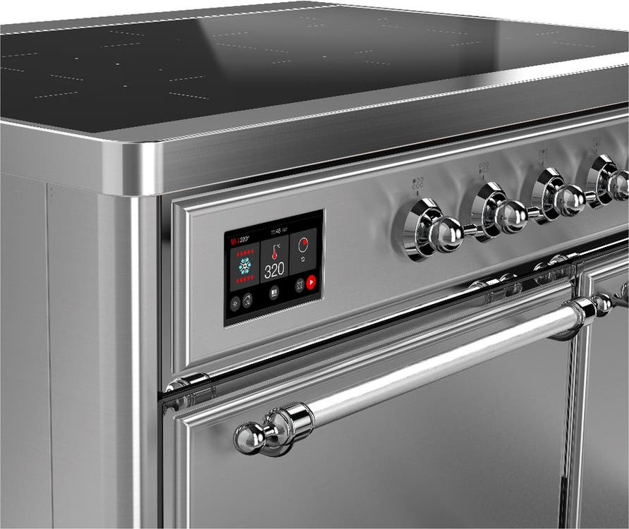 Ilve UMDIB40QNR3SSC Stainless Steel With Chrome Trim
