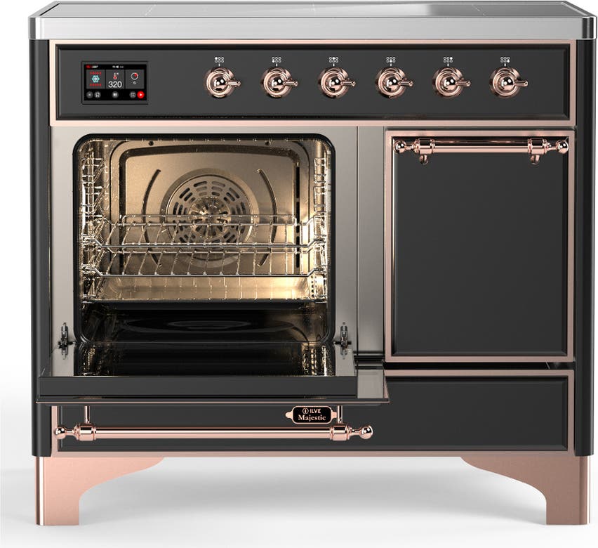 Ilve UMDIB40QNR3MGP Matte Graphite With Copper Trim