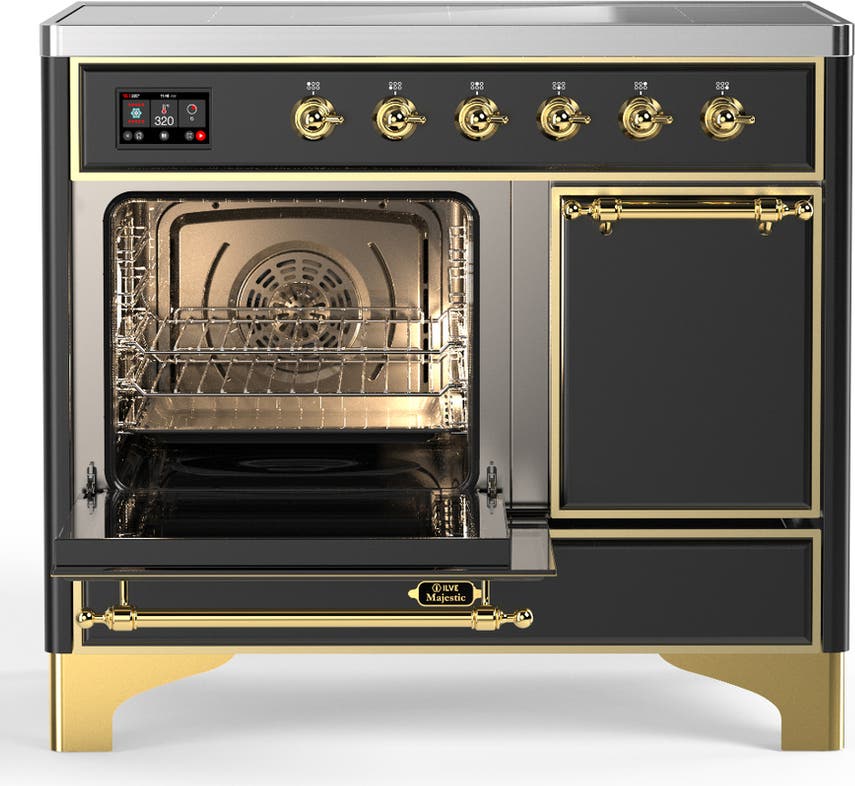 Ilve UMDIB40QNR3MGG Matte Graphite With Brass Trim