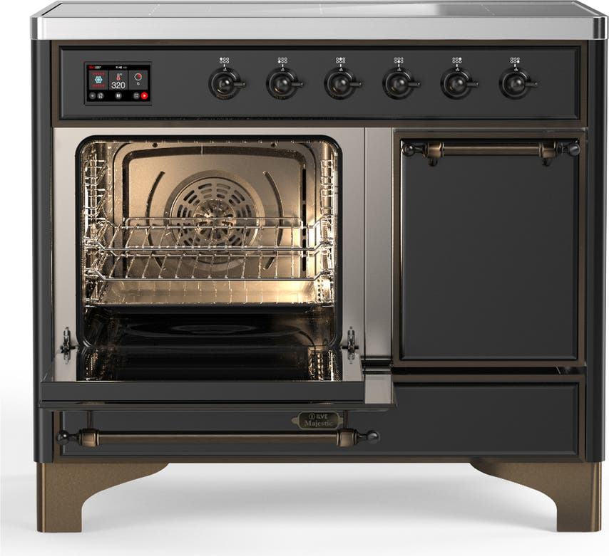 Ilve UMDIB40QNR3MGB Matte Graphite With Burnished Trim