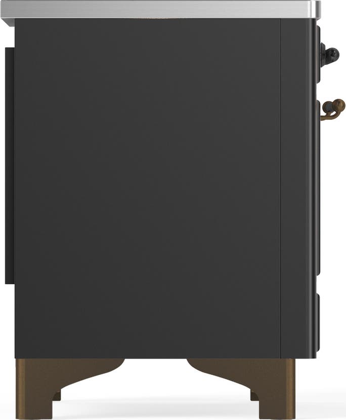 Ilve UMDIB40QNR3MGB Matte Graphite With Burnished Trim