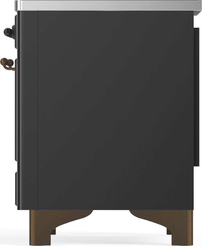 Ilve UMDIB40QNR3MGB Matte Graphite With Burnished Trim