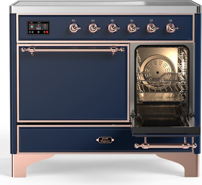 Ilve UMDIB40QNR3MBP Midnight Blue With Copper Trim
