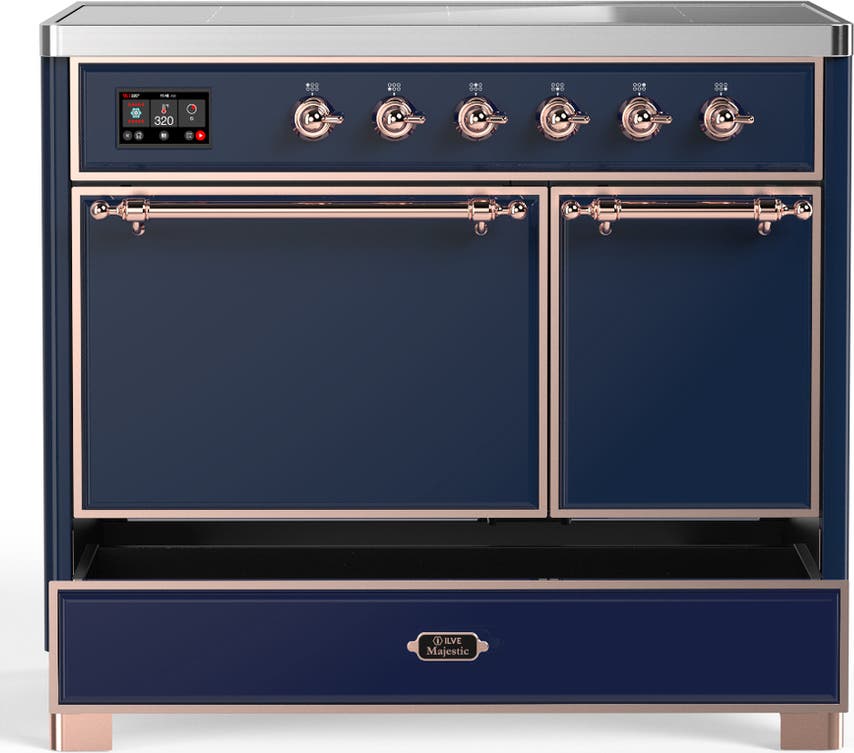 Ilve UMDIB40QNR3MBP Midnight Blue With Copper Trim