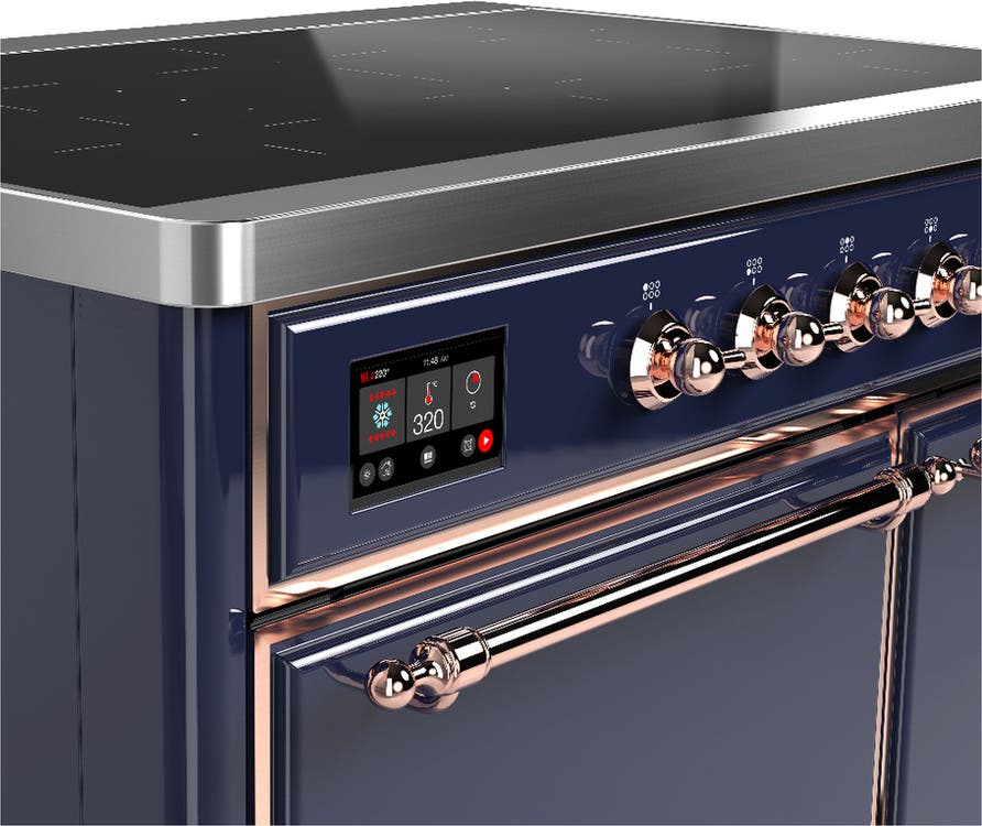 Ilve UMDIB40QNR3MBP Midnight Blue With Copper Trim