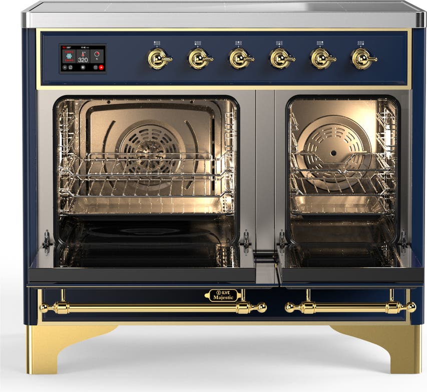 Ilve UMDIB40QNR3MBG Midnight Blue With Brass Trim