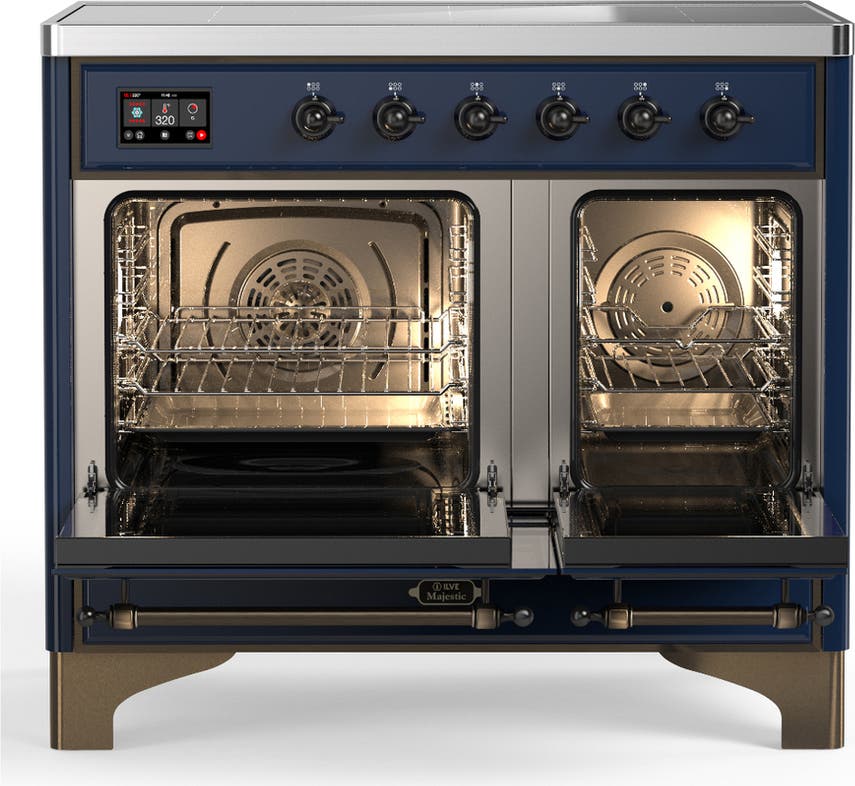 Ilve UMDIB40QNR3MBB Midnight Blue With Burnished Trim