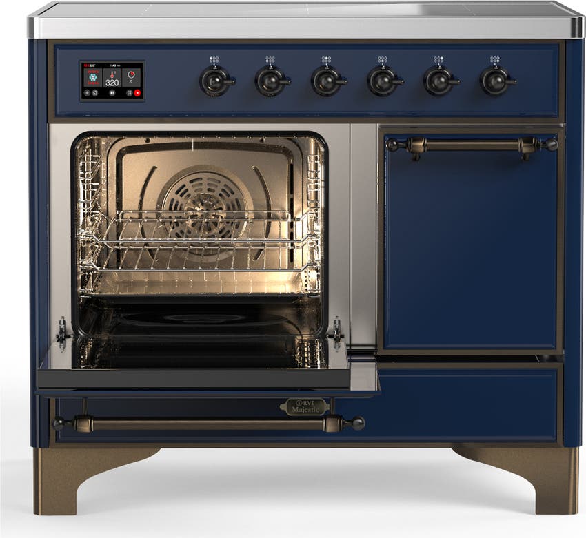 Ilve UMDIB40QNR3MBB Midnight Blue With Burnished Trim