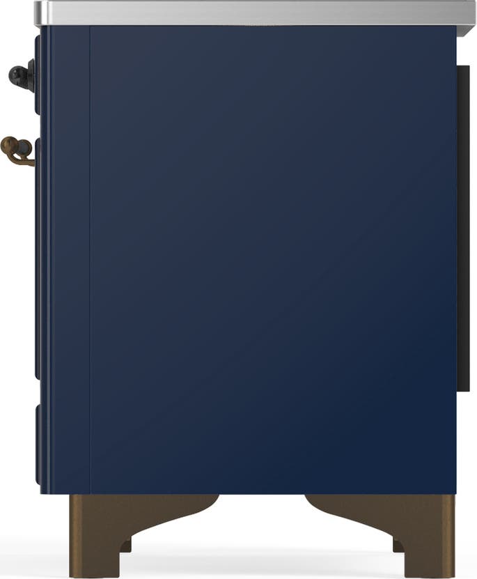 Ilve UMDIB40QNR3MBB Midnight Blue With Burnished Trim