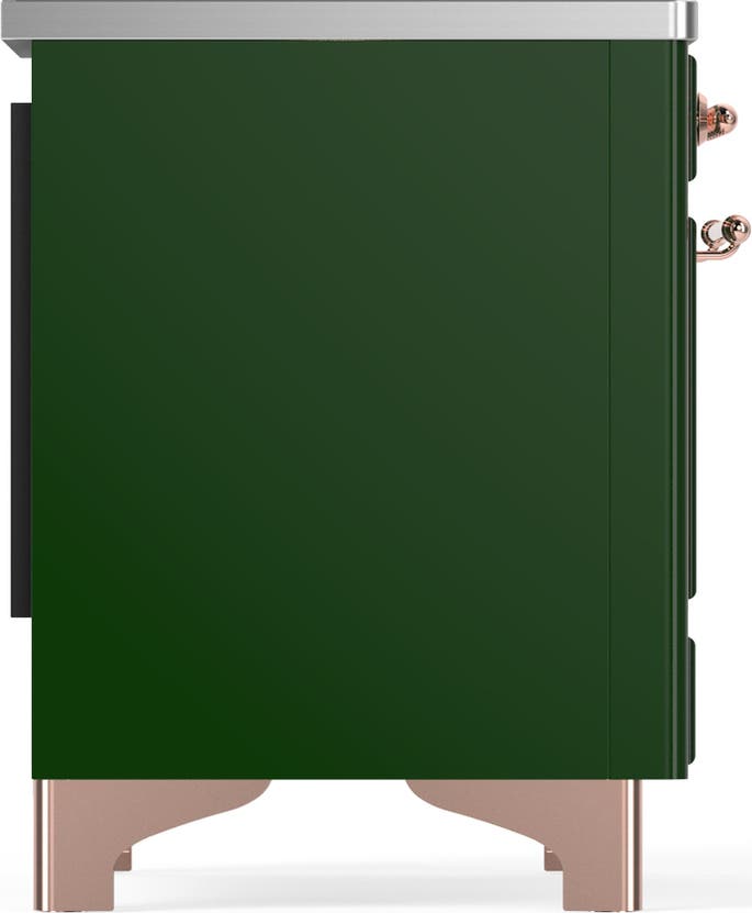 Ilve UMDIB40QNR3EGP Emerald Green With Copper Trim