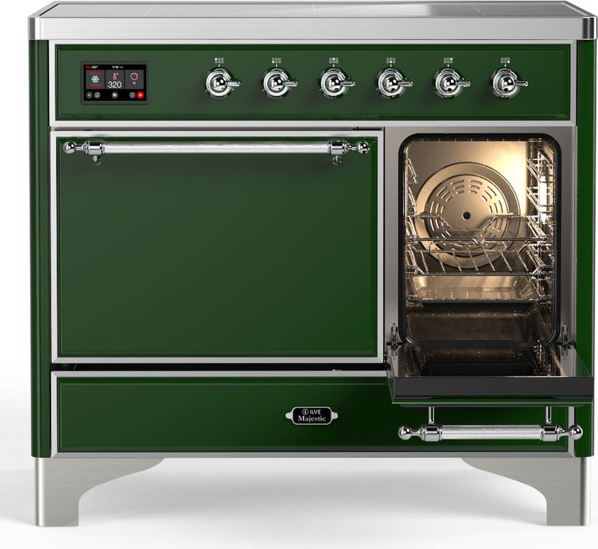 Ilve UMDIB40QNR3EGC Emerald Green With Chrome Trim