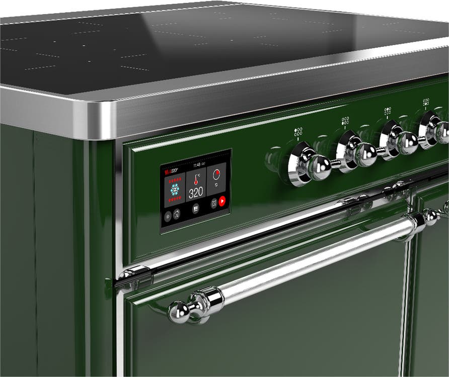 Ilve UMDIB40QNR3EGC Emerald Green With Chrome Trim