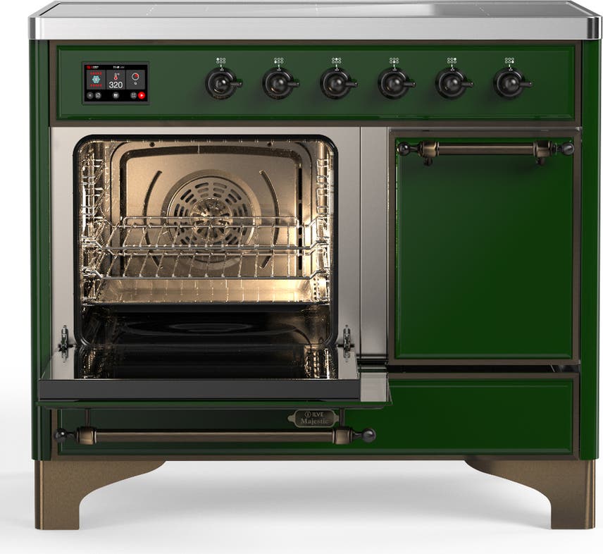 Ilve UMDIB40QNR3EGB Emerald Green With Burnished Trim