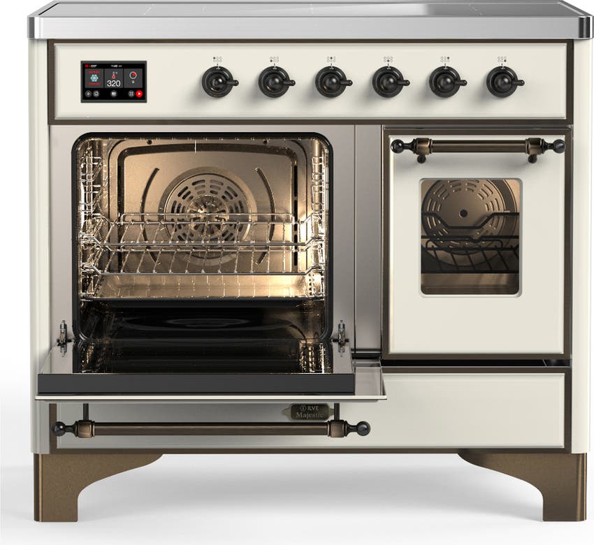Ilve UMDIB40NR3AWB Antique White With Burnished Trim