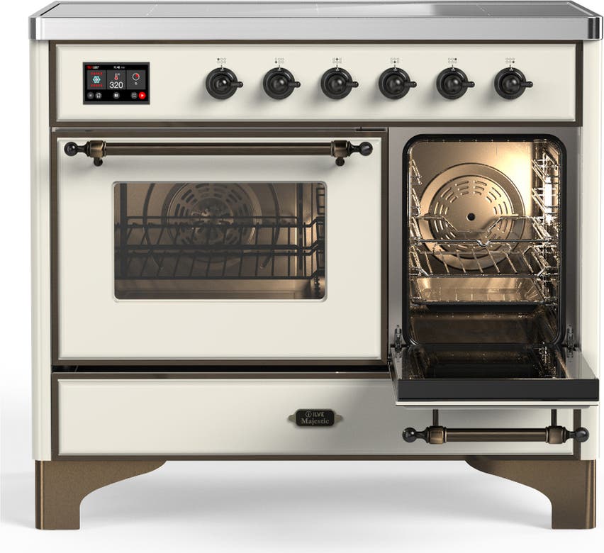 Ilve UMDIB40NR3AWB Antique White With Burnished Trim