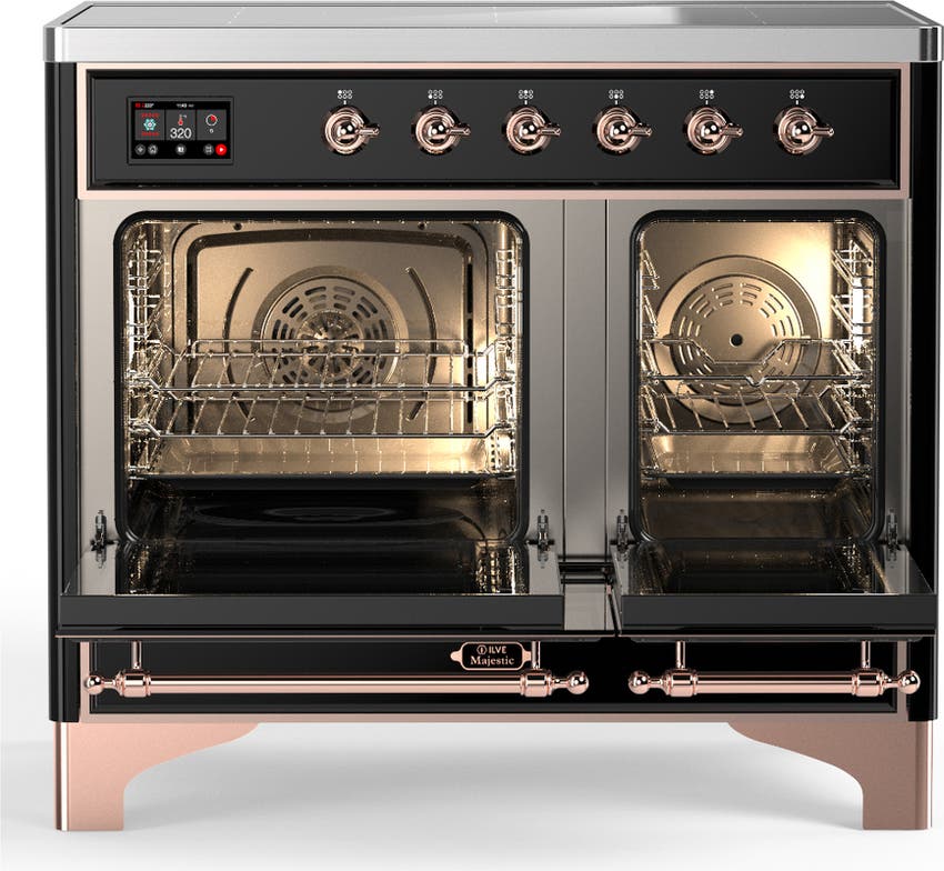 Ilve UMDIB40QNR3BKP Glossy Black With Copper Trim
