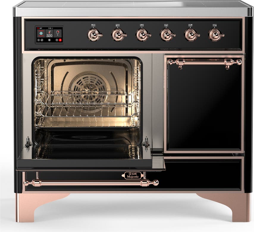 Ilve UMDIB40QNR3BKP Glossy Black With Copper Trim