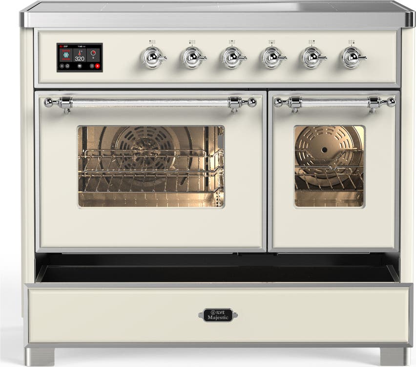Ilve UMDIB40NR3AWC Antique White With Chrome Trim