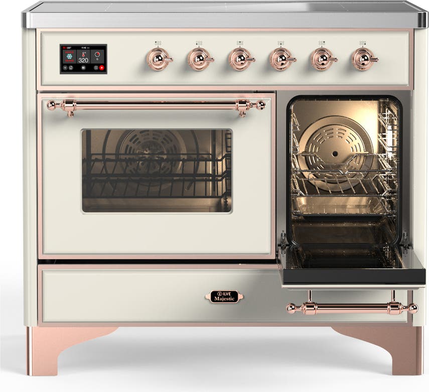 Ilve UMDIB40NR3AWP Antique White With Copper Trim