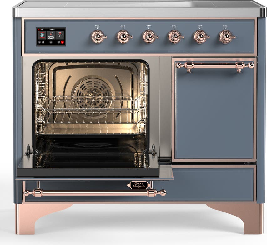 Ilve UMDIB40QNR3BGP Blue Grey With Copper Trim
