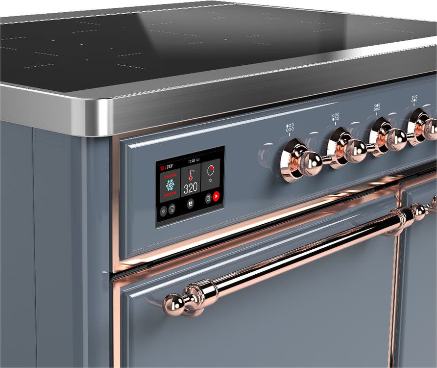 Ilve UMDIB40QNR3BGP Blue Grey With Copper Trim