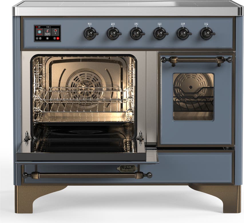 Ilve UMDIB40NR3BGB Blue Grey With Burnished Trim