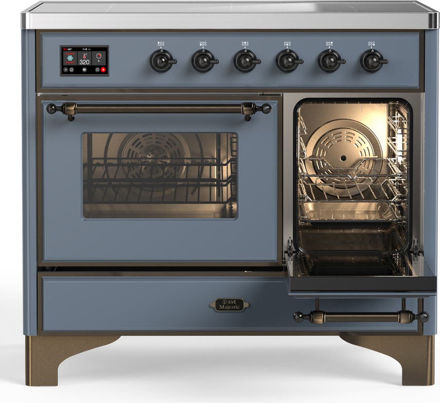 Ilve UMDIB40NR3BGB Blue Grey With Burnished Trim