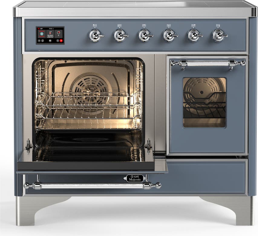 Ilve UMDIB40NR3BGC Blue Grey With Chrome Trim