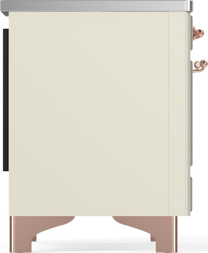 Ilve UMDIB40QNR3AWP Antique White With Copper Trim