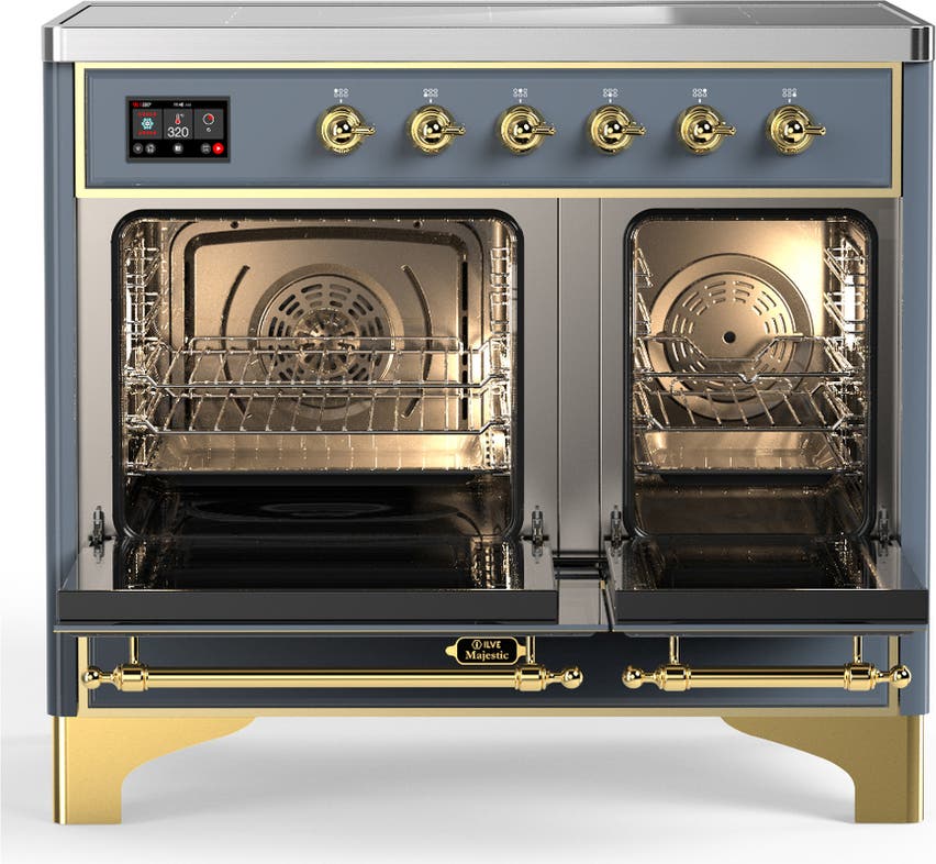 Ilve UMDIB40NR3BGG Blue Grey With Brass Trim