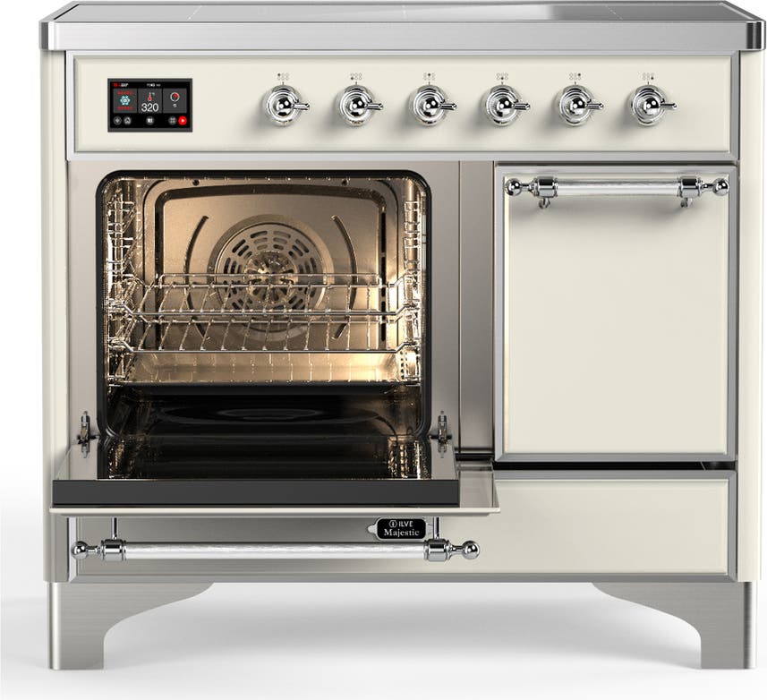 Ilve UMDIB40QNR3AWC Antique White With Chrome Trim