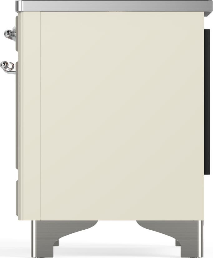 Ilve UMDIB40QNR3AWC Antique White With Chrome Trim