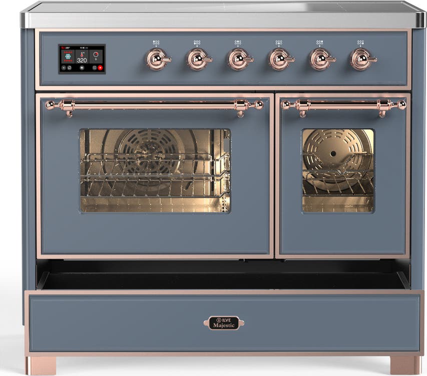 Ilve UMDIB40NR3BGP Blue Grey With Copper Trim
