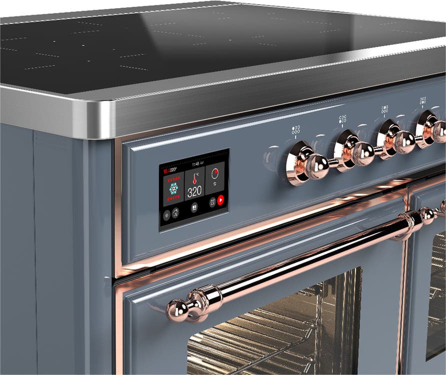 Ilve UMDIB40NR3BGP Blue Grey With Copper Trim