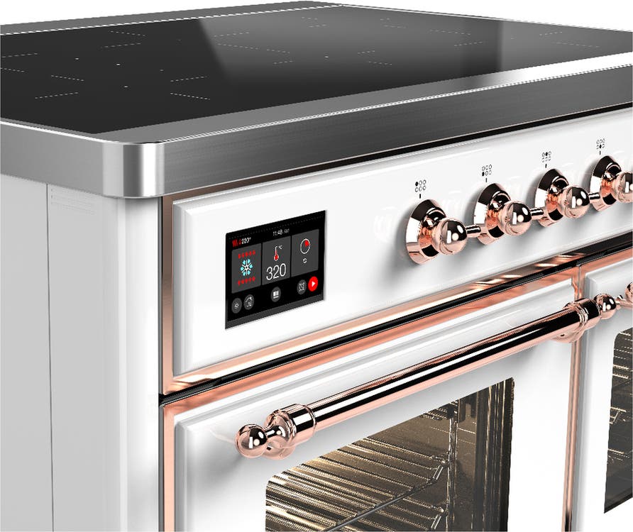 Ilve UMDIB40NR3WHP White With Copper Trim